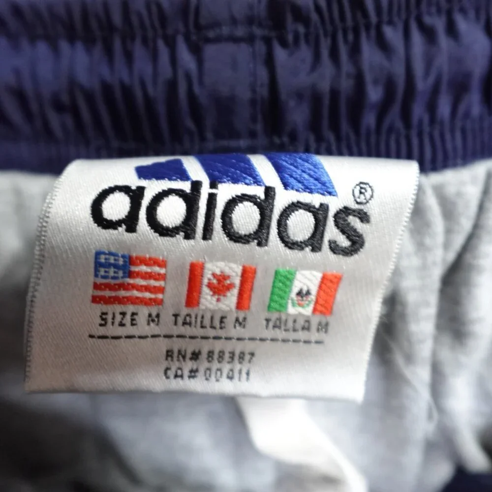 adidas Men’s Navy Track Pants with Red Stripes